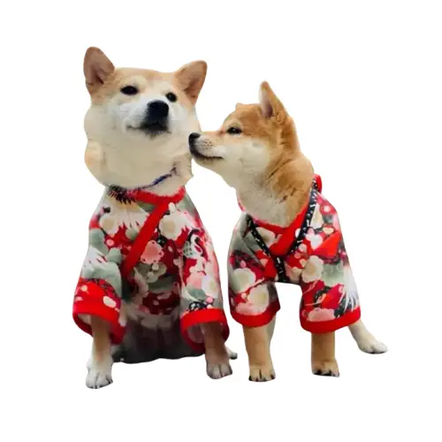 Kimono Chien Style Japonais - Tissu Léger et Respirant