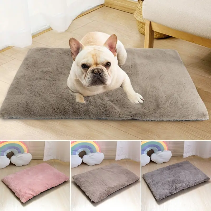 Tapis Matelas Chien - Housse Peluche Amovible Lavable