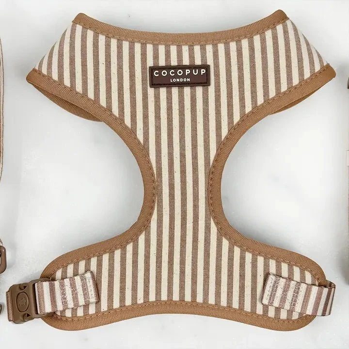Harnais pour chien réglable London Linen Stripes CocoPup London