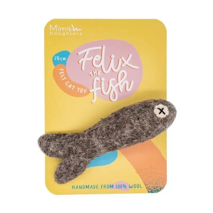 Jouet poisson en feutre pour chat Felix – Mimi's Daughters