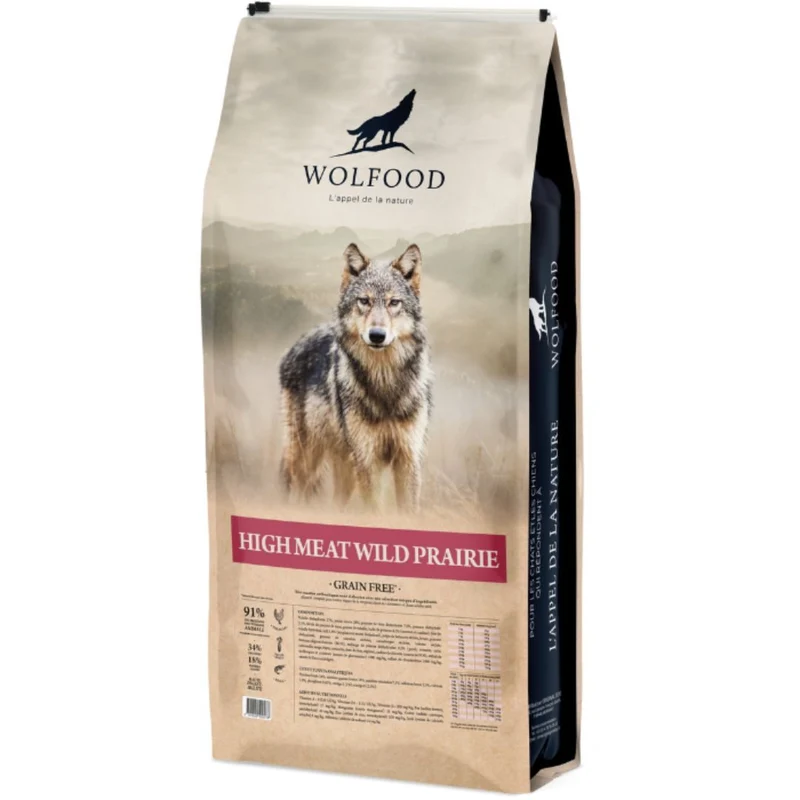 Croquettes Wolfood High Meat Wild Prairie