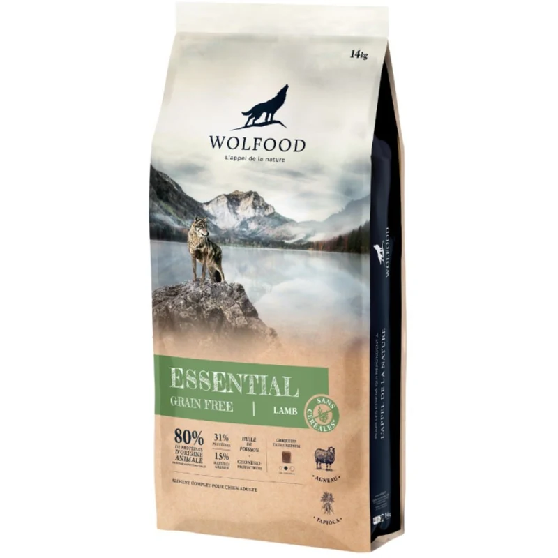 Croquettes Wolfood Essential Grain Free Lamb
