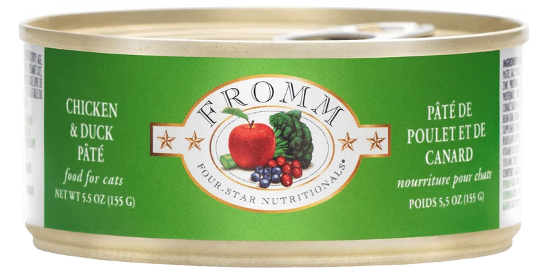 Fromm Four-Star - Chat Adulte Pâté de Poulet et Saumon - Nourriture Humide pour Chats