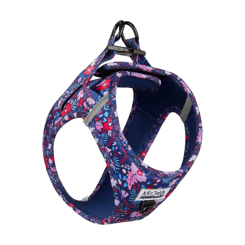 Harnais step-in pour chien Violala Arizona Hotdogs floral