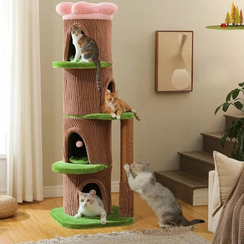 Grand arbre à chat 4 condos - Tour luxe | RoyalTree