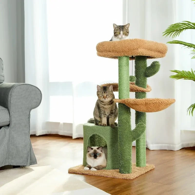 Arbre à chat cactus avec griffoir - Jeu & repos design | FeliNest