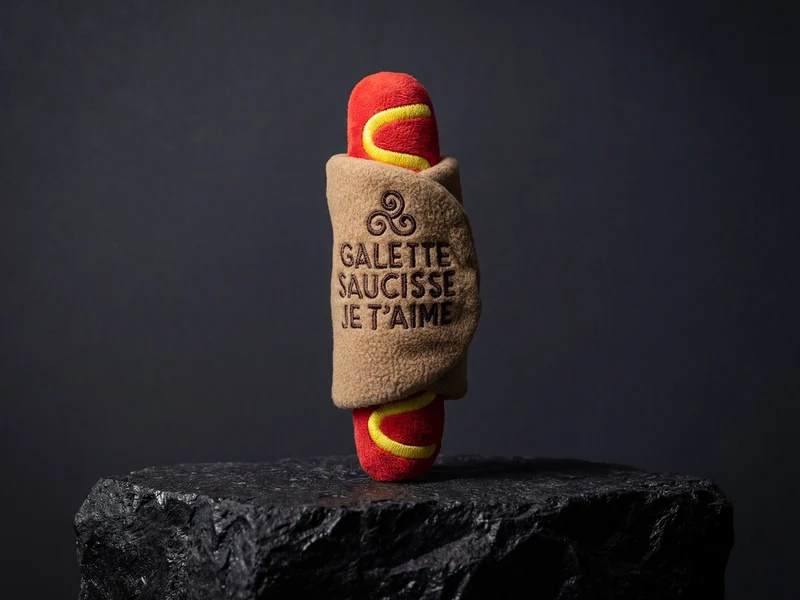 Jouet pour Chien Galette Saucisse Je t’aime – French Bandit