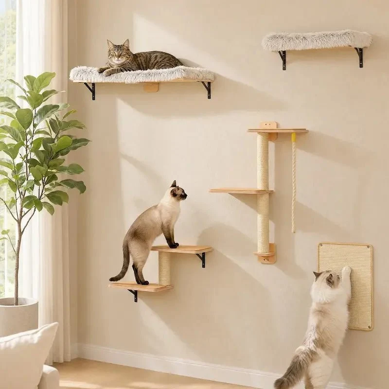 Arbre à chat mural 5-en-1 - Gain de place | PurrHouse