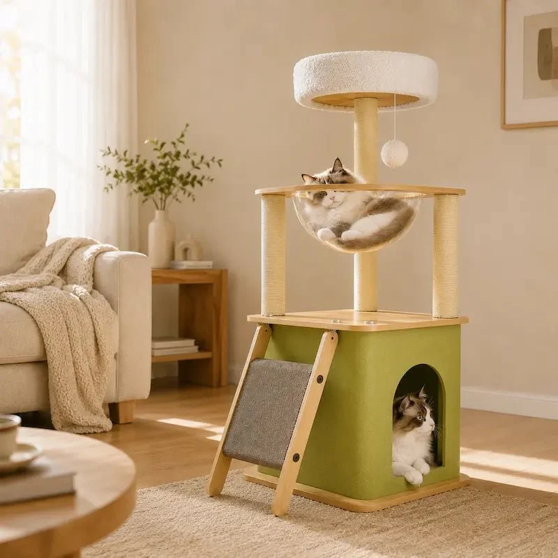 Arbre à chat Linea 100 - Compact et stable | FelinoHome