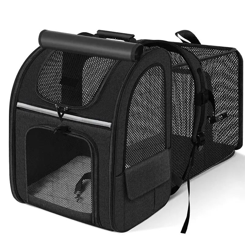 Sac à dos chat extensible avec abri - Confort total | MiaouMove