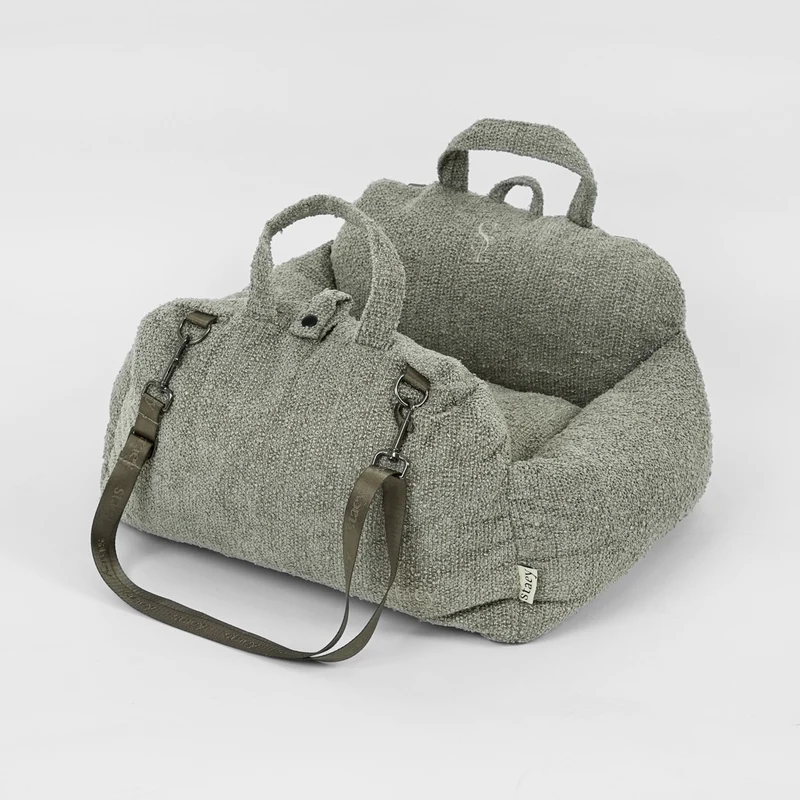 Siège Auto 2-en-1 pour Chien Tova Bouclé – Staey