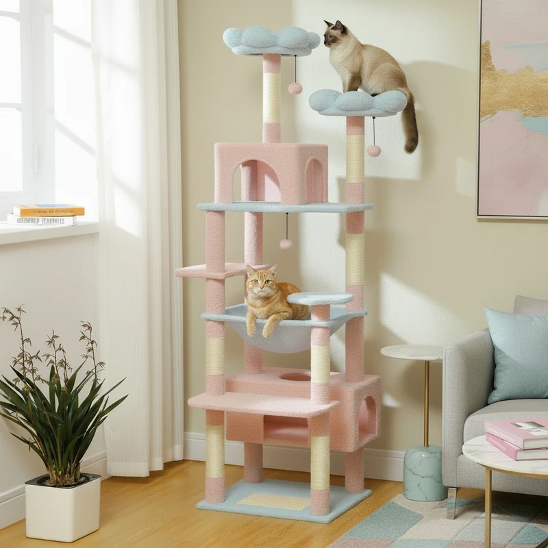 Arbre à Chat XXL design -PINKMASTER