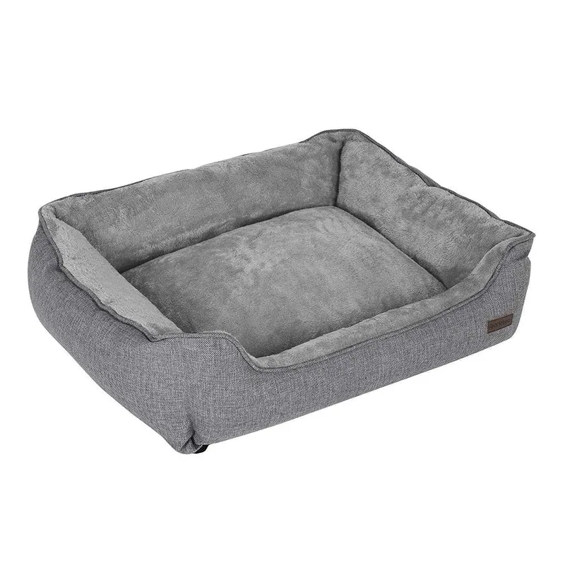 Lit pour chien panier revêtement en tissu design ours en peluche