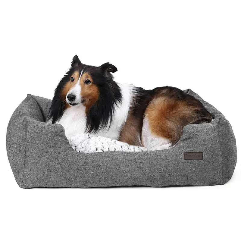 Panier-lit pour chien avec coussin matelassé - taille M