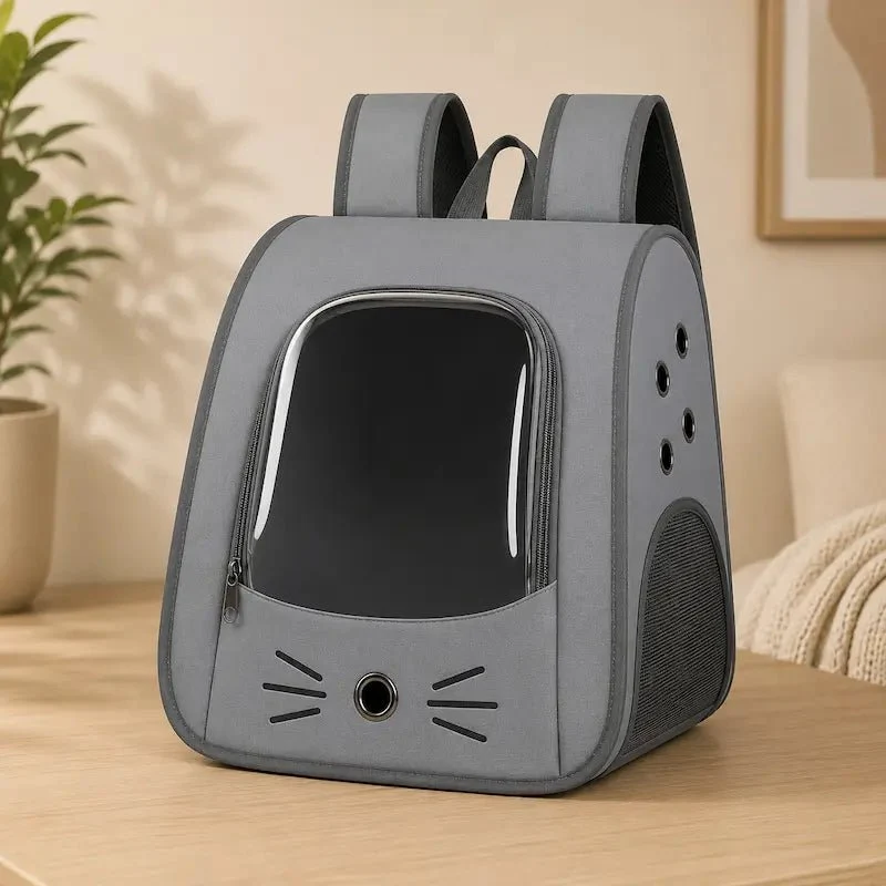 Sac à dos chat transparent - Vue & confort | Purravia