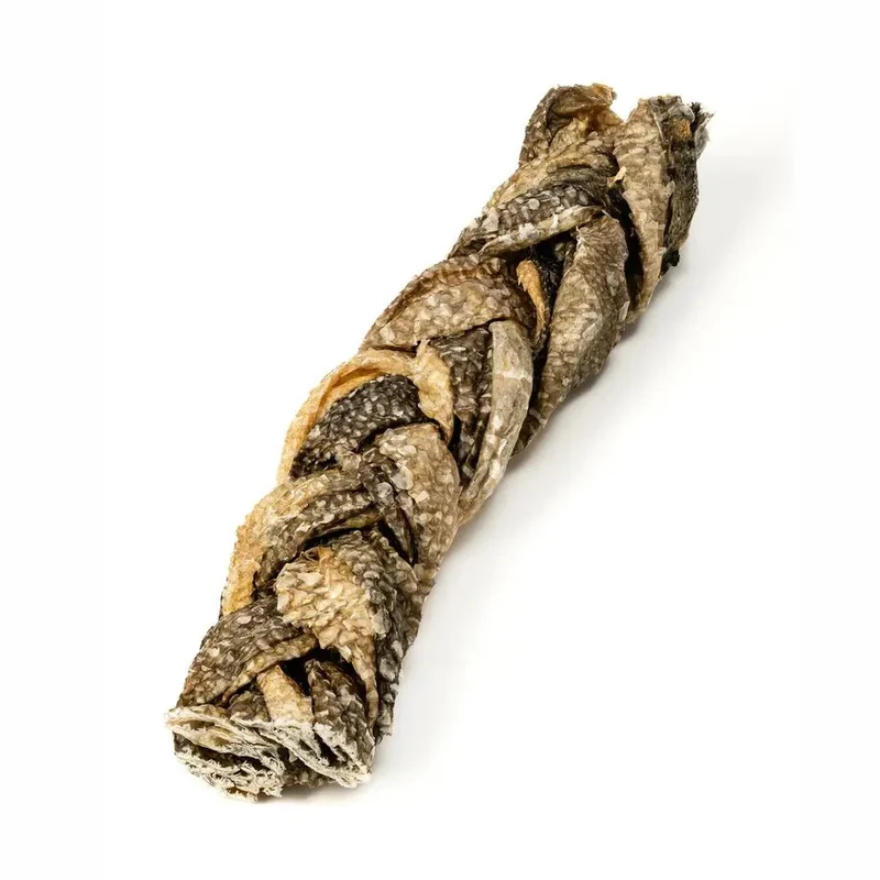Tresse de peau de cabillaud séchée pour chien Eli 🐟 (unité)
