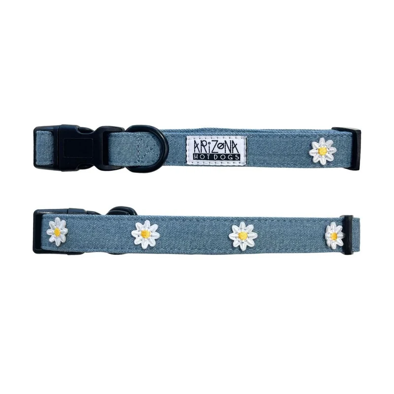 Collier en nylon pour chien Daisy Jeans Arizona HotDogs 🌼