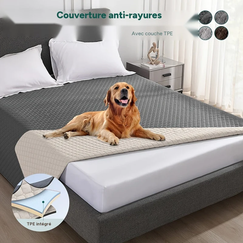 Couverture pour chien anti-rayures – plaid doux imperméable et antidérapant