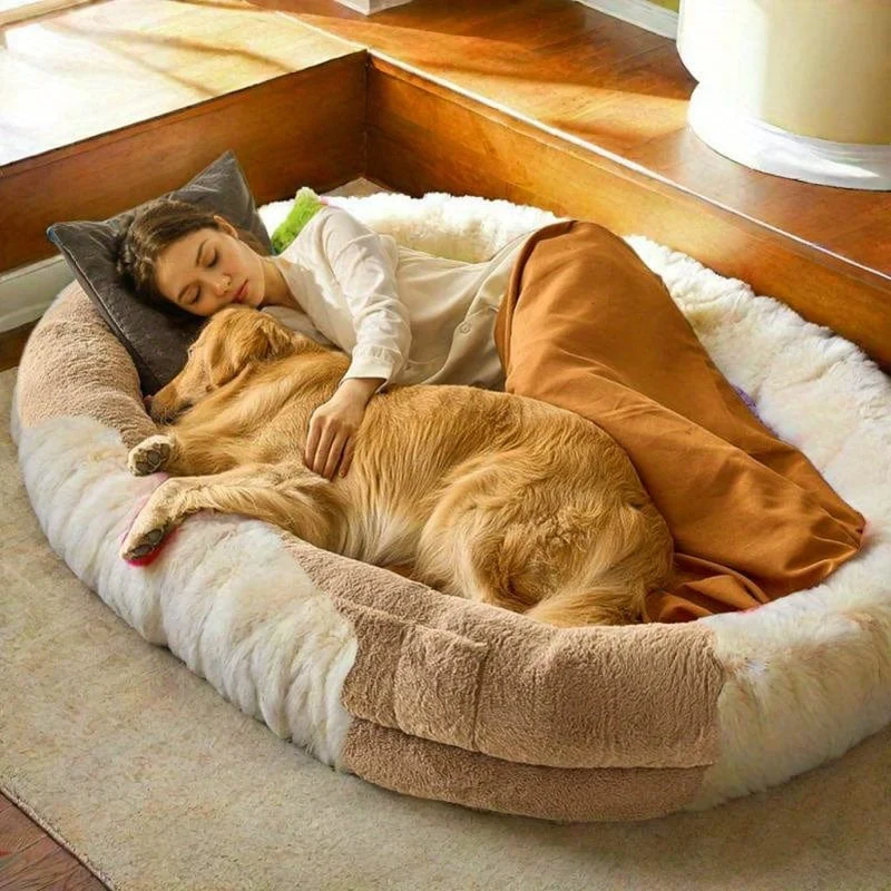 Lit pour chien XXL 183 x 122 cm, ultra confortable, housse lavable