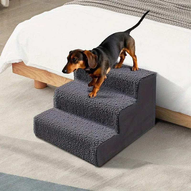 Escaliers 3 marches pour chien et chat – housse lavable et antidérapante