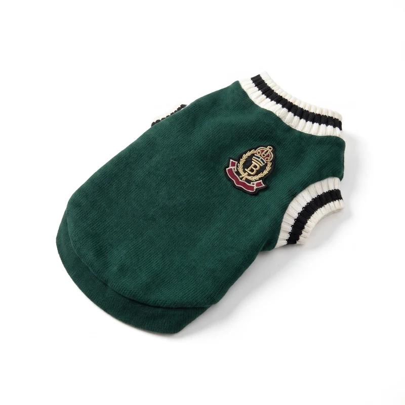 Pull pour Chat en Coton avec un Blason dans le Dos