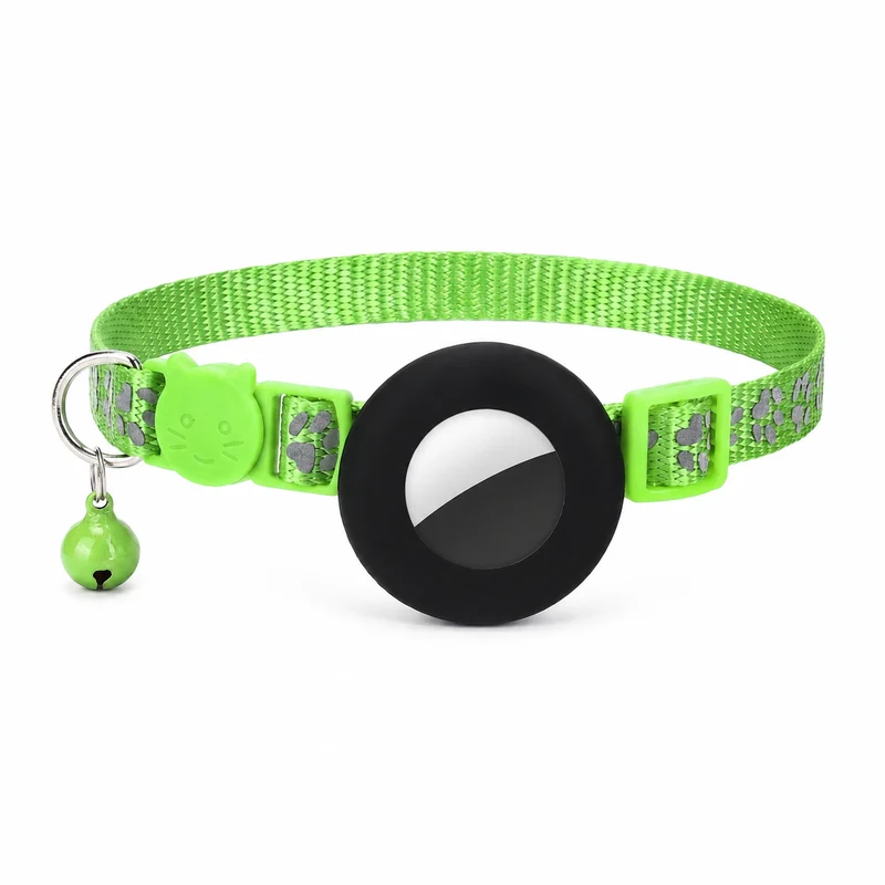 Collier Chat Anti Étranglement à Dégagement Rapide avec Emplacement pour Traqueur