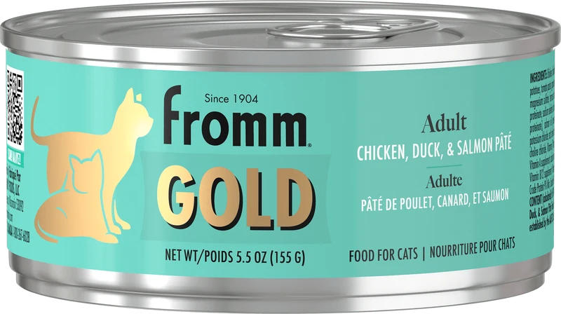 Fromm Gold - Chat Adulte Poids Santé Pâté de Poulet et Canard - Nourriture Humide pour Chats