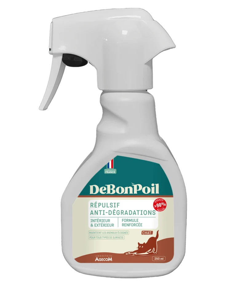 Spray répulsif chat intérieur extérieur