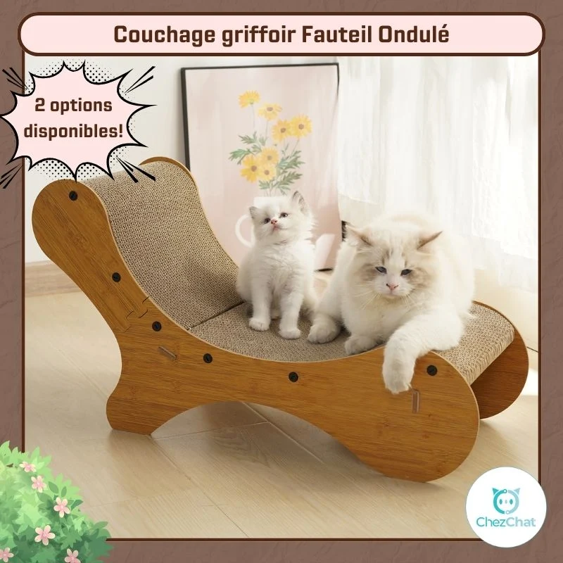 Couchage griffoir Fauteuil Ondulé
