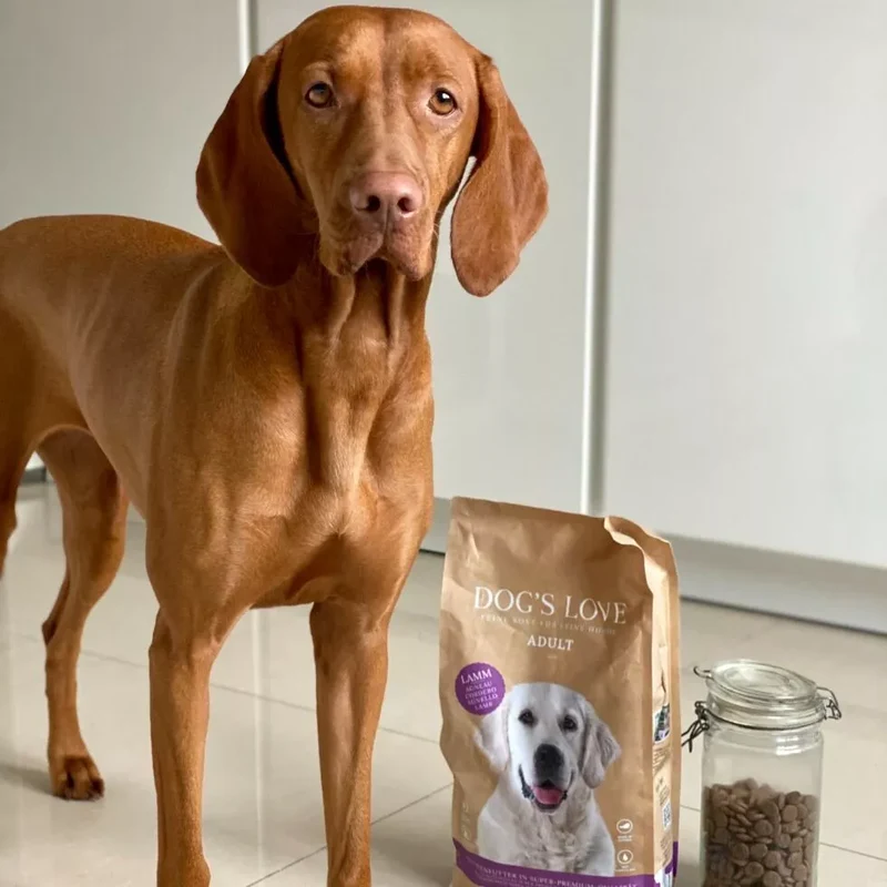Croquettes chien adulte agneau, patate douce & pomme – DOG’S LOVE