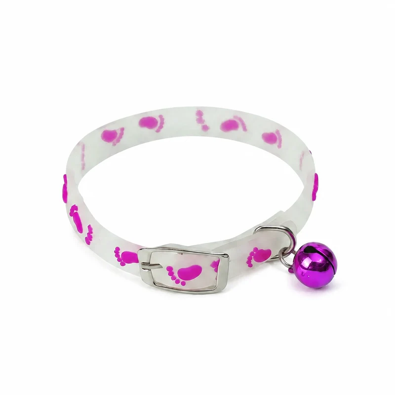 Collier Chat Anti Étranglement Fluorescent avec Clochette