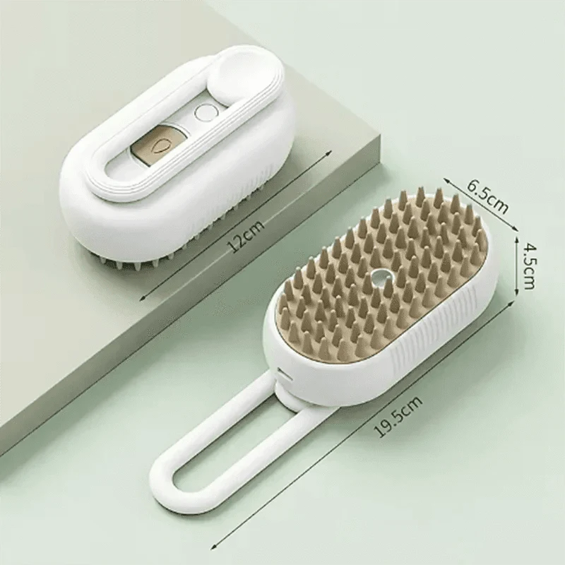 Brosse de massage à spray pour chien et chat - bain, démêlage et peignage