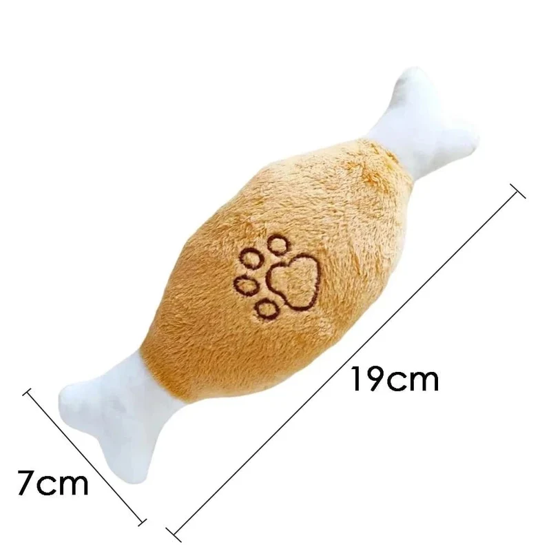 Jouet en peluche velours côtelé pour chien – résistant & grinçant