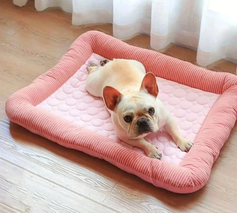 Tapis rafraîchissant pour chien et chat – lit d'été en soie glacée