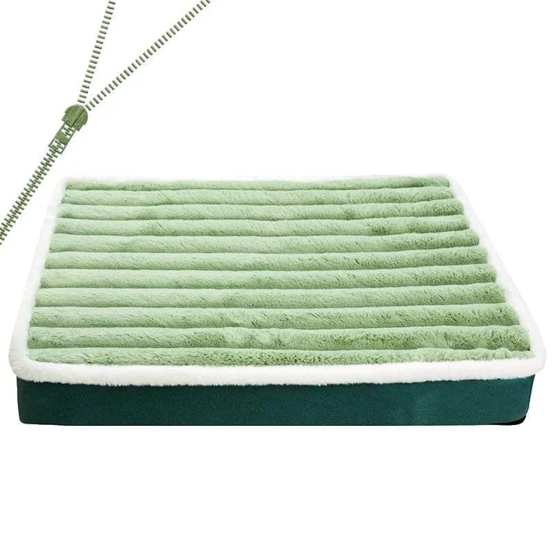Tapis de lit pour chien et chat – coussin amovible, lavable et confortable