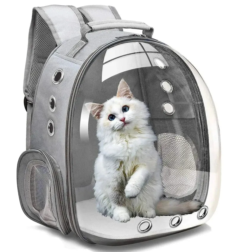 Sac à dos capsule pour animaux – respirant, bulle transparente