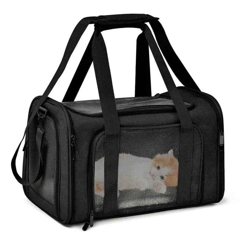 Sac de transport pour chien et chat – sac à dos latéral souple
