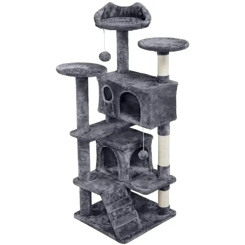 Grande maison pour chatons et chats – tour condo avec griffoirs