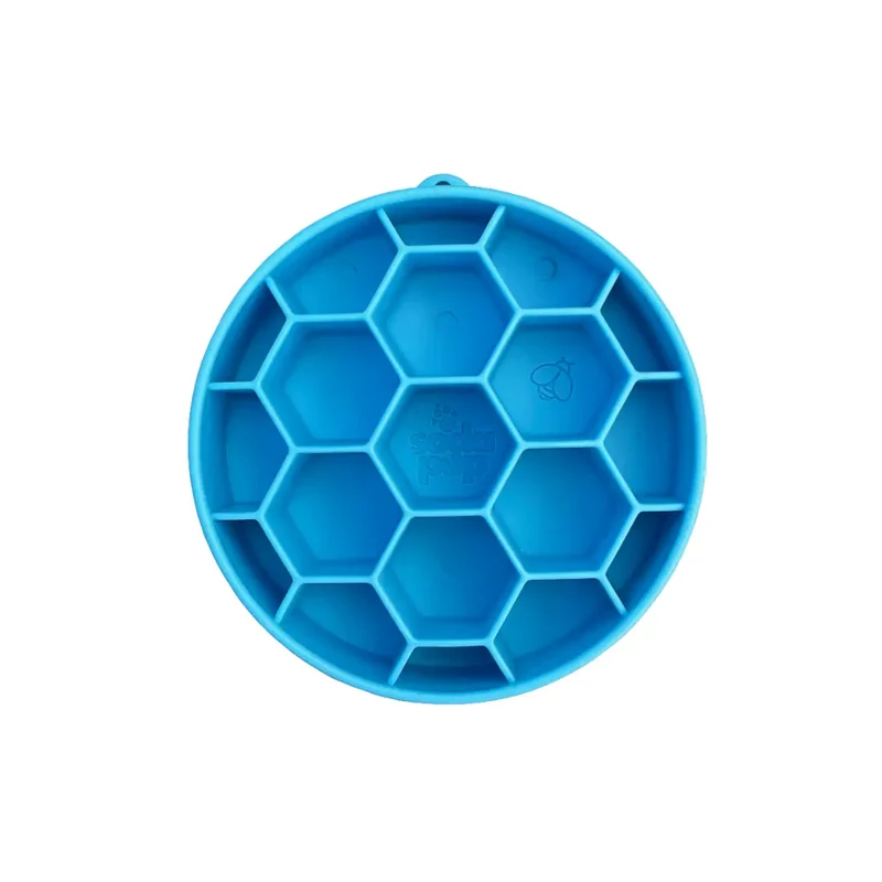 Gamelle Anti-Glouton pour chien - Ruche Bleu- SodaPup