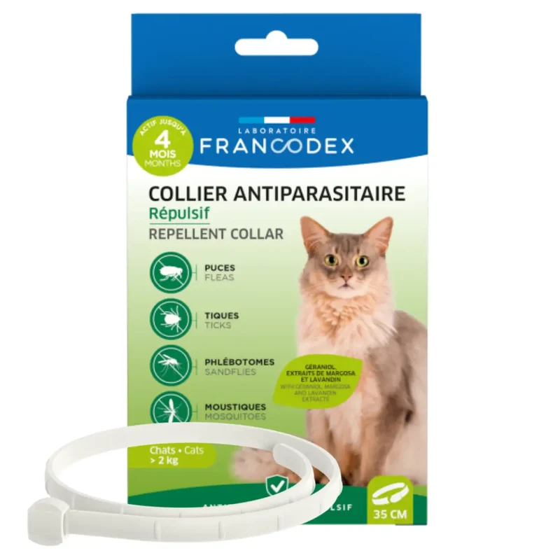 Collier Antiparasitaire Répulsif Chat Francodex