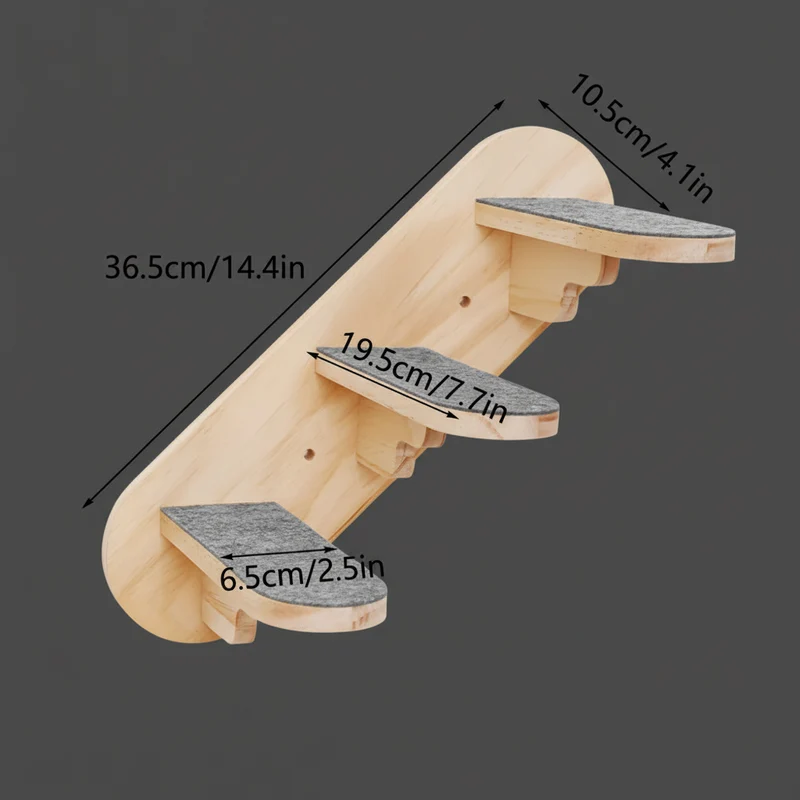 Arbre à chat mural en Bois -SMART STAIRS
