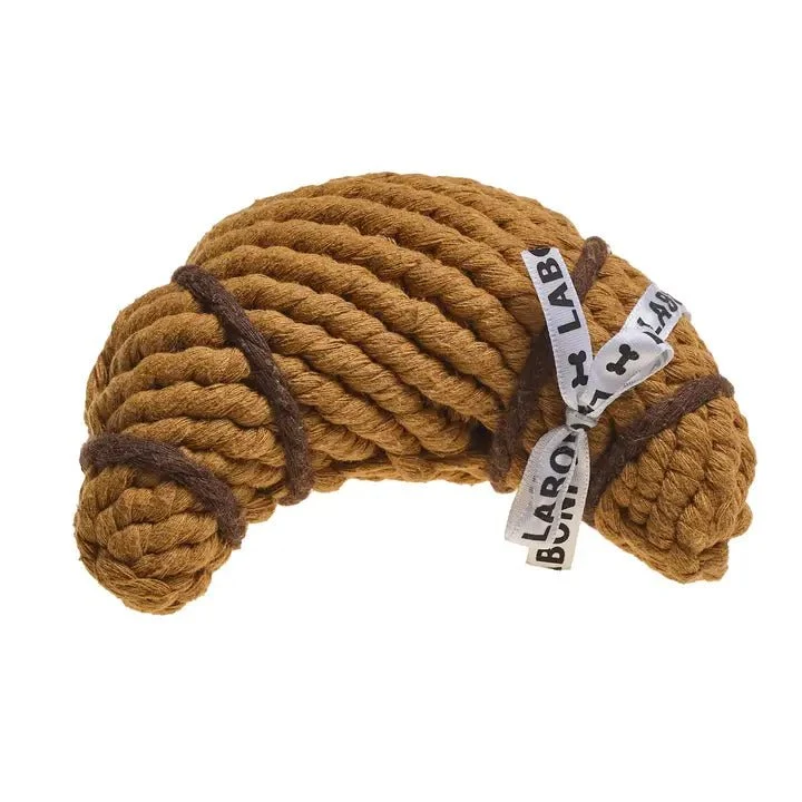 Jouet en corde de coton pour chien CHRISSY CROISSANT 🥐