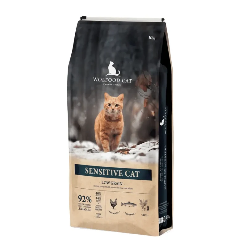 Croquettes Wolfood Sensitive Cat Low Grain