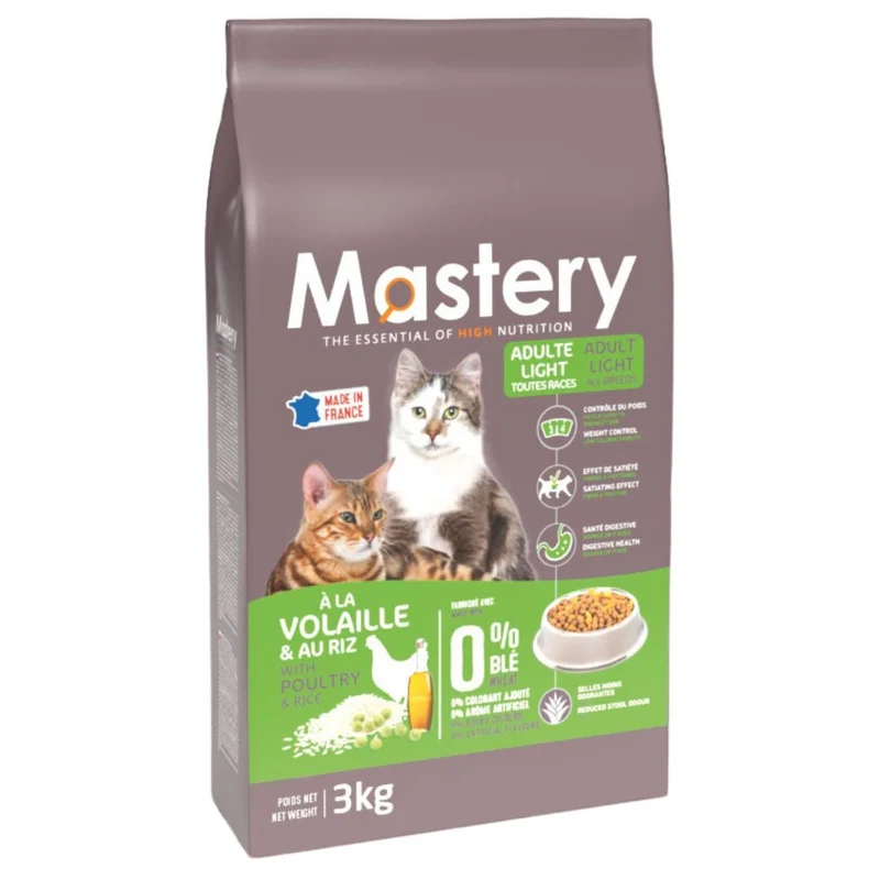 Croquettes Mastery Chat Adulte Stérilisé Light