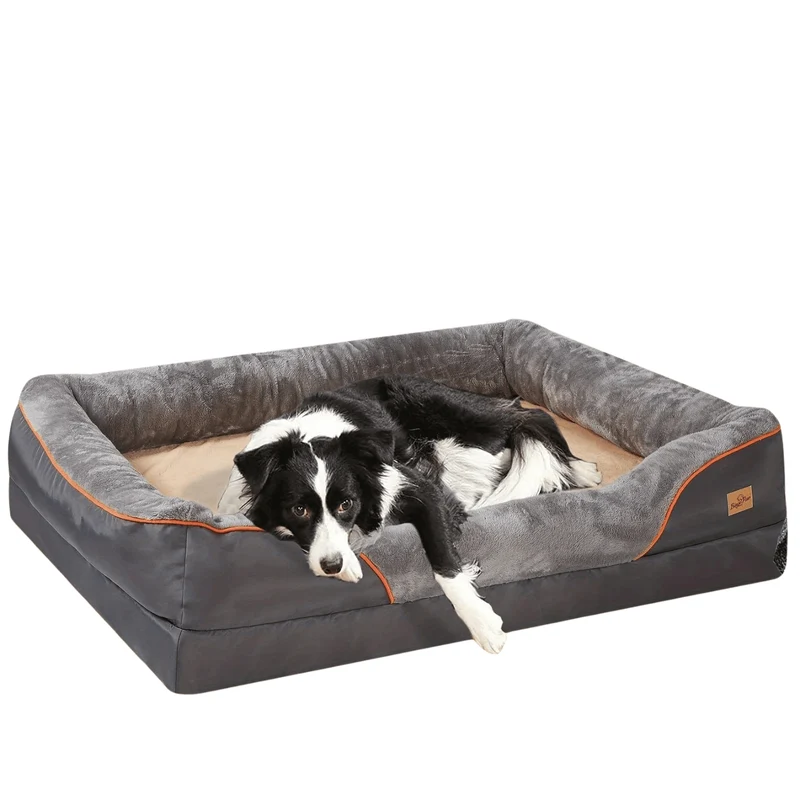 Lit orthopédique XXL pour chien, façon sofa moelleux, housse lavable