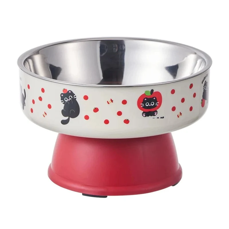 Bol surélevé en inox pour animaux – design coloré et ergonomique