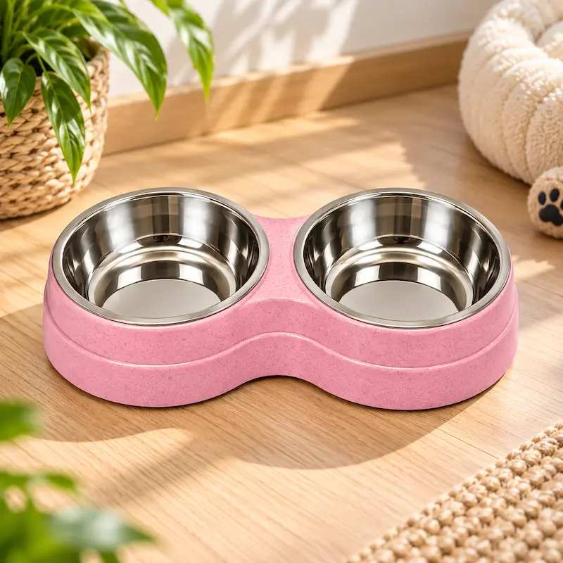 Gamelle double inox chat - Hygiène & durabilité | SteelDuo