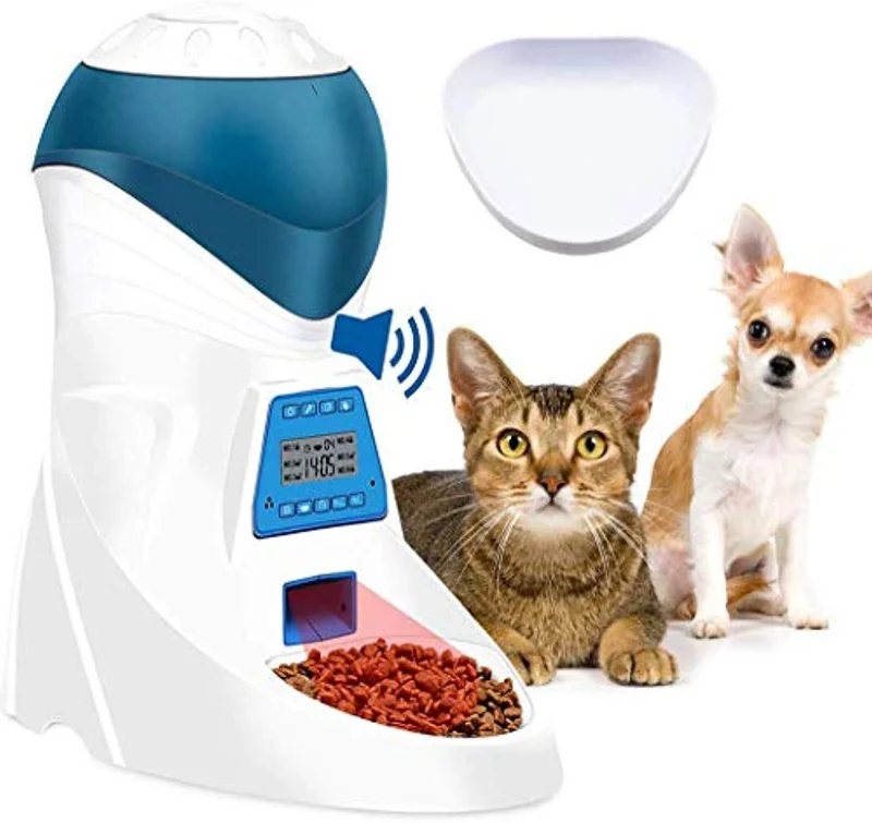 Distributeur automatique de croquettes 6 repas pour chien et chat
