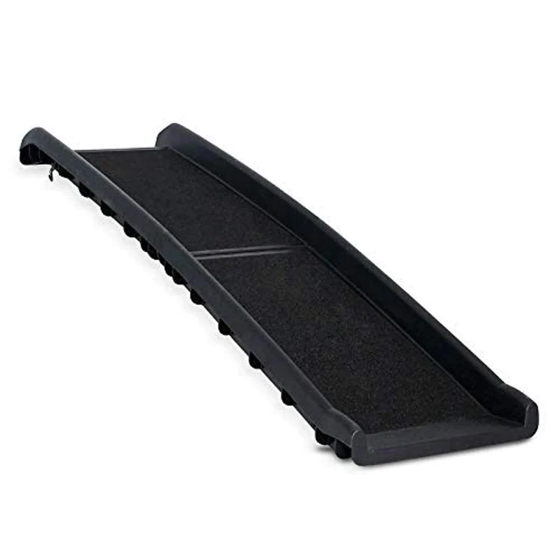 Rampe pliable en plastique pour chien, noir, 156 x 40 cm