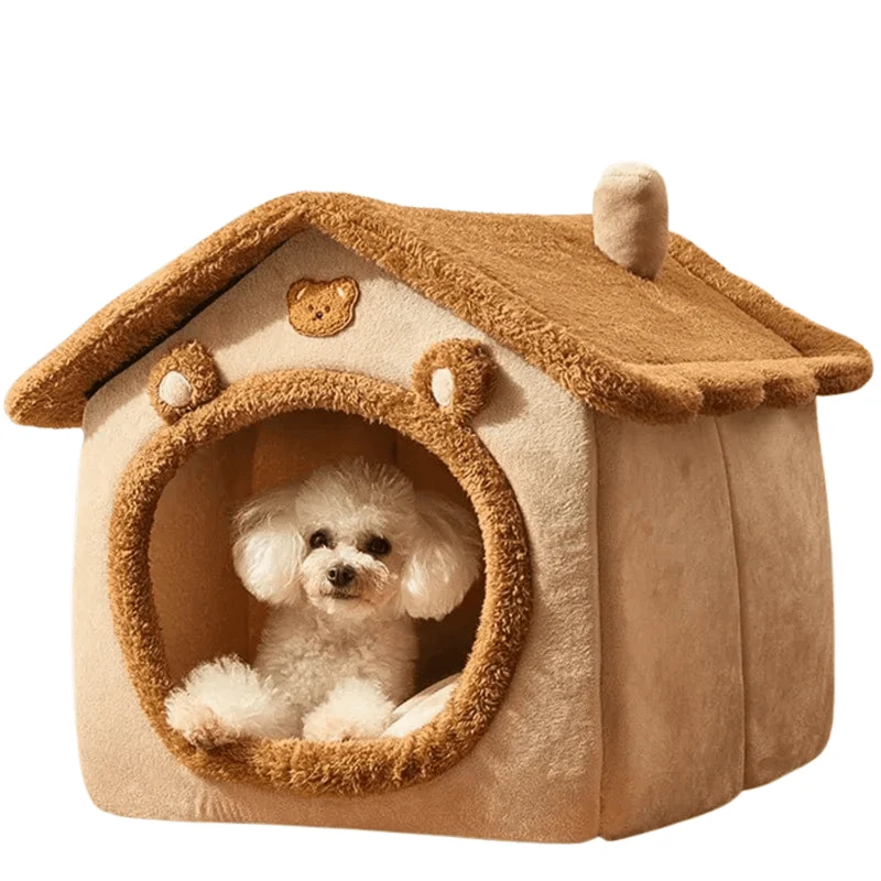 Nid chaleureux pliable pour animaux de compagnie